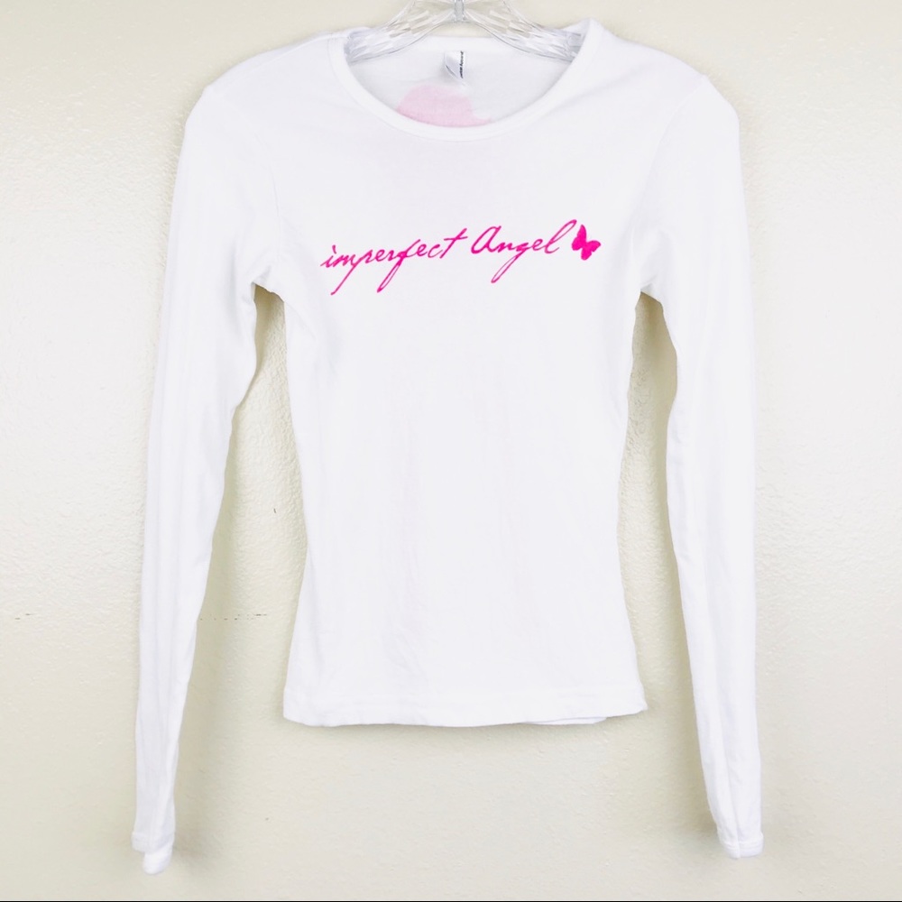 Mariah Carey Long Sleeve Crew Neck Fitted T-Shirt